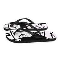 BosBoy Black & White Flip-Flops