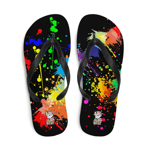 BosBoy Splatter Flip-Flops